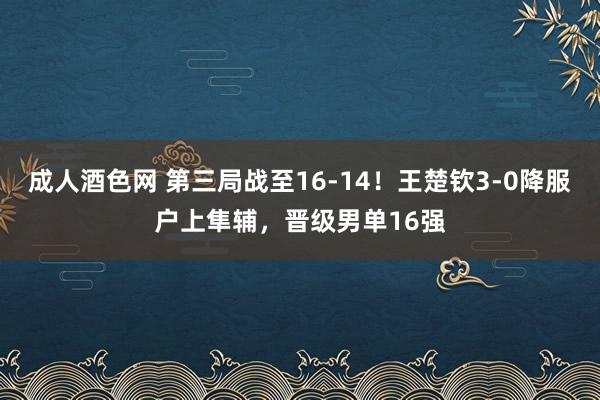 成人酒色网 第三局战至16-14!王楚钦3-0降服户上隼辅,晋级男单16强