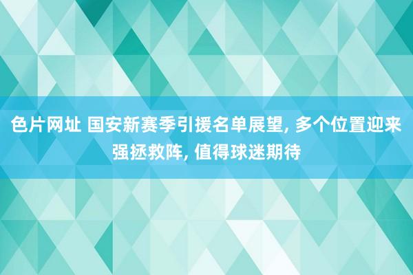 色片网址 国安新赛季引援名单展望， 多个位置迎来强拯救阵， 值得球迷期待