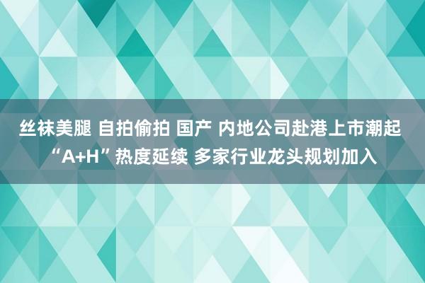 丝袜美腿 自拍偷拍 国产 内地公司赴港上市潮起 “A+H”热度延续 多家行业龙头规划加入