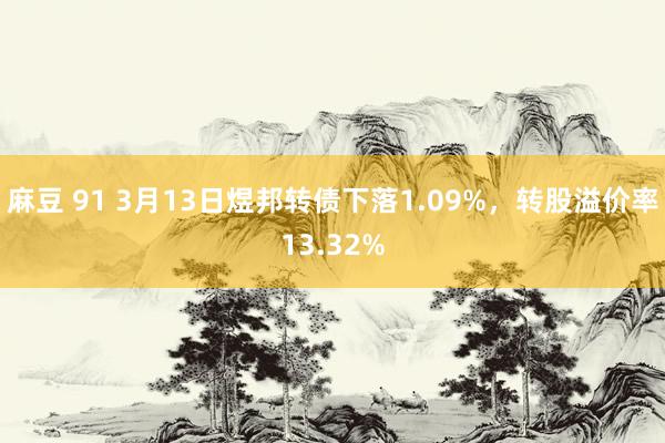 麻豆 91 3月13日煜邦转债下落1.09%，转股溢价率13.32%