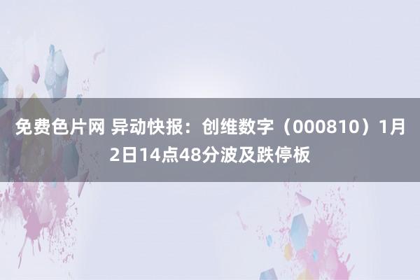 免费色片网 异动快报：创维数字（000810）1月2日14点48分波及跌停板