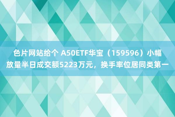 色片网站给个 A50ETF华宝（159596）小幅放量半日成交额5223万元，换手率位居同类第一