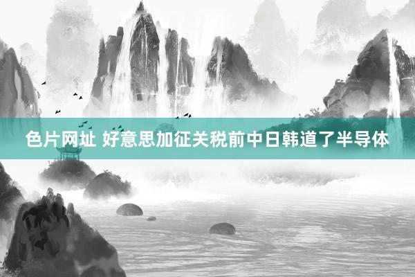 色片网址 好意思加征关税前中日韩道了半导体