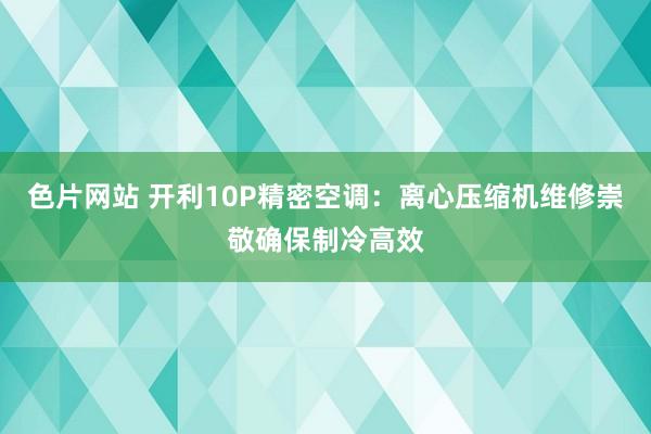 色片网站 开利10P精密空调：离心压缩机维修崇敬确保制冷高效