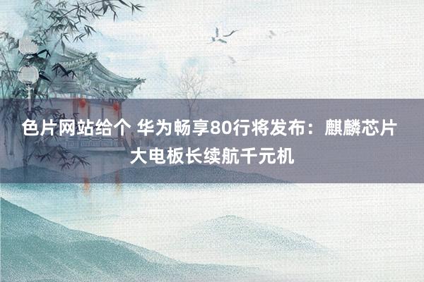 色片网站给个 华为畅享80行将发布：麒麟芯片 大电板长续航千元机