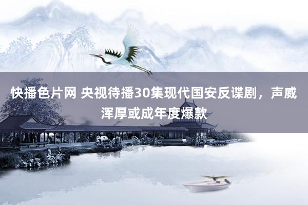 快播色片网 央视待播30集现代国安反谍剧，声威浑厚或成年度爆款