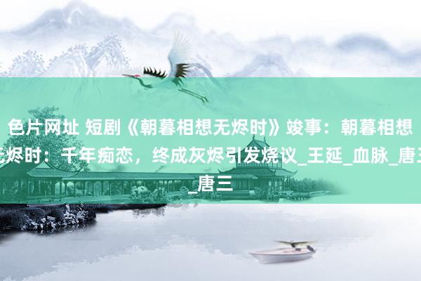色片网址 短剧《朝暮相想无烬时》竣事：朝暮相想无烬时：千年痴恋，终成灰烬引发烧议_王延_血脉_唐三