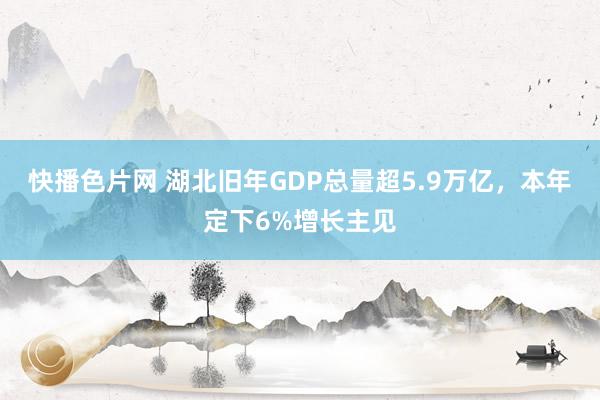 快播色片网 湖北旧年GDP总量超5.9万亿，本年定下6%增长主见
