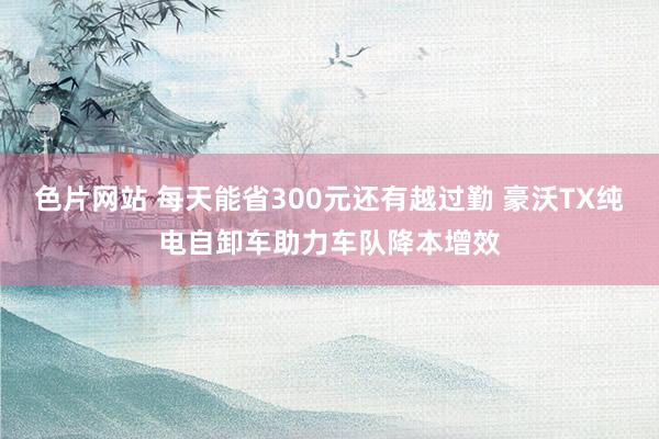 色片网站 每天能省300元还有越过勤 豪沃TX纯电自卸车助力车队降本增效